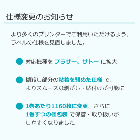 【40×40サイズ】アグリーン・カスタムラベル(切り取り線あり)20巻入